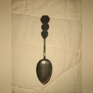 Oriental Text Three Symbols Sterling Silver Spoon